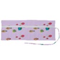 Marine Fish Multicolored On A Pink Background Roll Up Canvas Pencil Holder (M) View2