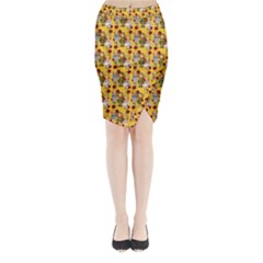 Dindollyellow Midi Wrap Pencil Skirt by snowwhitegirl