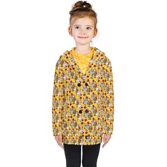 Dindollyellow Kids  Double Breasted Button Coat