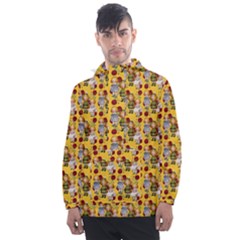 Dindollyellow Men s Front Pocket Pullover Windbreaker