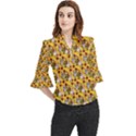 Dindollyellow Loose Horn Sleeve Chiffon Blouse View1