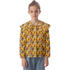 Dindollyellow Kids  Peter Pan Collar Blouse