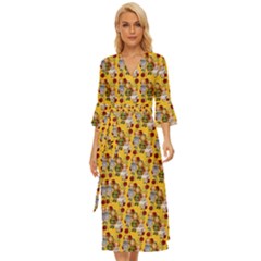 Dindollyellow Midsummer Wrap Dress