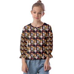 Dindollyblack Kids  Cuff Sleeve Top