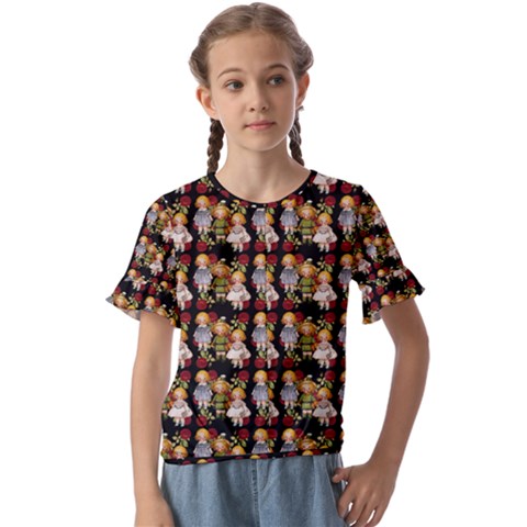 Dindollyblack Kids  Cuff Sleeve Scrunch Bottom Tee by snowwhitegirl