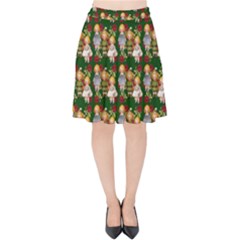 Dindollygreen Velvet High Waist Skirt by snowwhitegirl