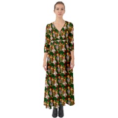 Dindollygreen Button Up Boho Maxi Dress by snowwhitegirl