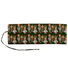 Dindollygreen Roll Up Canvas Pencil Holder (m) by snowwhitegirl