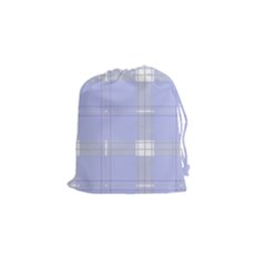 Lighblu Plaid Drawstring Pouch (small) by snowwhitegirl