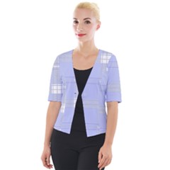 Lighblu Plaid Cropped Button Cardigan by snowwhitegirl