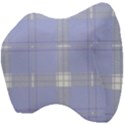 Lighblu Plaid Velour Head Support Cushion View4