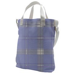 Lighblu Plaid Canvas Messenger Bag by snowwhitegirl