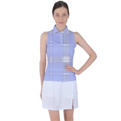 Lighblu Plaid Women s Sleeveless Polo Tee by snowwhitegirl