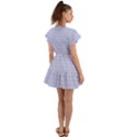 Lighblu Plaid Small Flutter Sleeve Wrap Dress View2