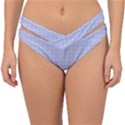 Lighblu Plaid Small Double Strap Halter Bikini Bottom View1