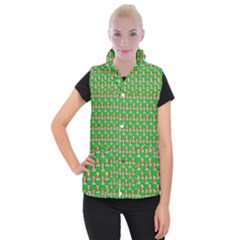 Girl Green Women s Button Up Vest