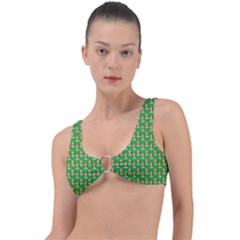 Girl Green Ring Detail Bikini Top by snowwhitegirl