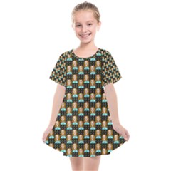 Girl Black Kids  Smock Dress by snowwhitegirl