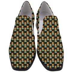 Girl Black Women Slip On Heel Loafers by snowwhitegirl