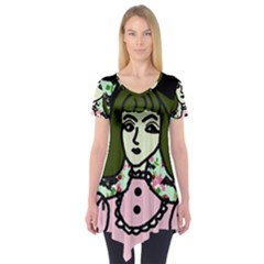 Wicked Witch Wall Short Sleeve Tunic  by snowwhitegirl