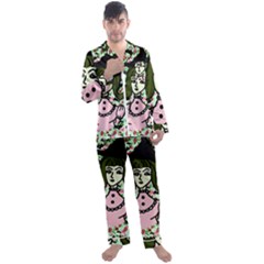 Wicked Witch Wall Men s Long Sleeve Satin Pajamas Set by snowwhitegirl