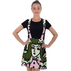 Wicked Witch Wall Velvet Suspender Skater Skirt by snowwhitegirl