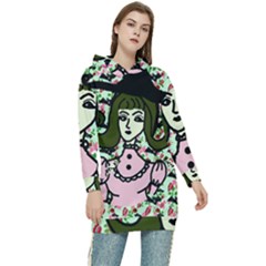 Wicked Witch Wall Women s Long Oversized Pullover Hoodie