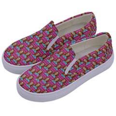 Girl Pink Kids  Canvas Slip Ons by snowwhitegirl