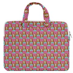 Girl Pink Macbook Pro Double Pocket Laptop Bag (large)