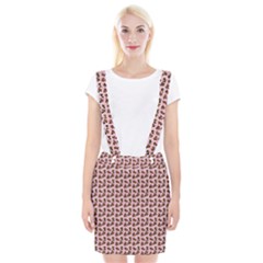 Cute Deer Pattern Pink Braces Suspender Skirt by snowwhitegirl