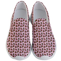 Cute Deer Pattern Pink Men s Lightweight Slip Ons by snowwhitegirl