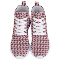 Cute Deer Pattern Pink Women s Lightweight High Top Sneakers by snowwhitegirl