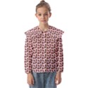 Cute Deer Pattern Pink Kids  Peter Pan Collar Blouse View1