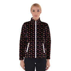 Cute Deer Pattern Black Winter Jacket