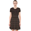 Cute Deer Pattern Black Adorable in Chiffon Dress View1