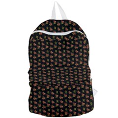 Cute Deer Pattern Black Foldable Lightweight Backpack by snowwhitegirl