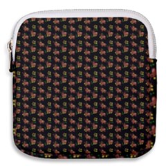 Cute Deer Pattern Black Mini Square Pouch by snowwhitegirl