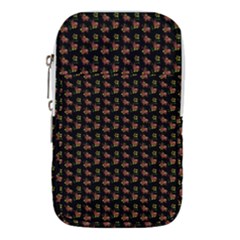 Cute Deer Pattern Black Waist Pouch (small) by snowwhitegirl