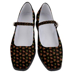 Cute Deer Pattern Black Women s Mary Jane Shoes by snowwhitegirl