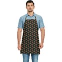 Cute Deer Pattern Black Kitchen Apron View1