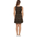 Cute Deer Pattern Black Tiered Sleeveless Mini Dress View4