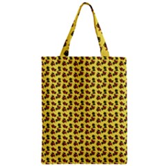 Cute Deer Pattern Yellow Zipper Classic Tote Bag by snowwhitegirl