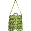 Cute Deer Pattern Green Crossbody Backpack View3