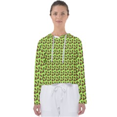 Cute Deer Pattern Green Women s Slouchy Sweat