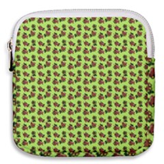 Cute Deer Pattern Green Mini Square Pouch by snowwhitegirl