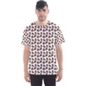 Cute Deer Pattern White Men s Sport Mesh Tee View1