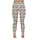 Cute Deer Pattern White Classic Yoga Leggings View1