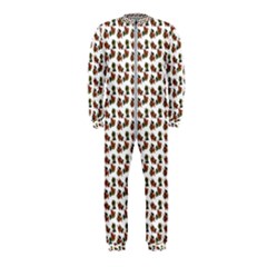 Cute Deer Pattern White Onepiece Jumpsuit (kids)