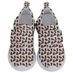 Cute Deer Pattern White Kids  Velcro No Lace Shoes by snowwhitegirl