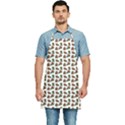 Cute Deer Pattern White Kitchen Apron View1